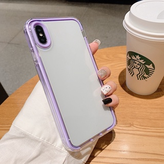 Casing Macaron Transparent Phone Case Compatible With iPhone XR X