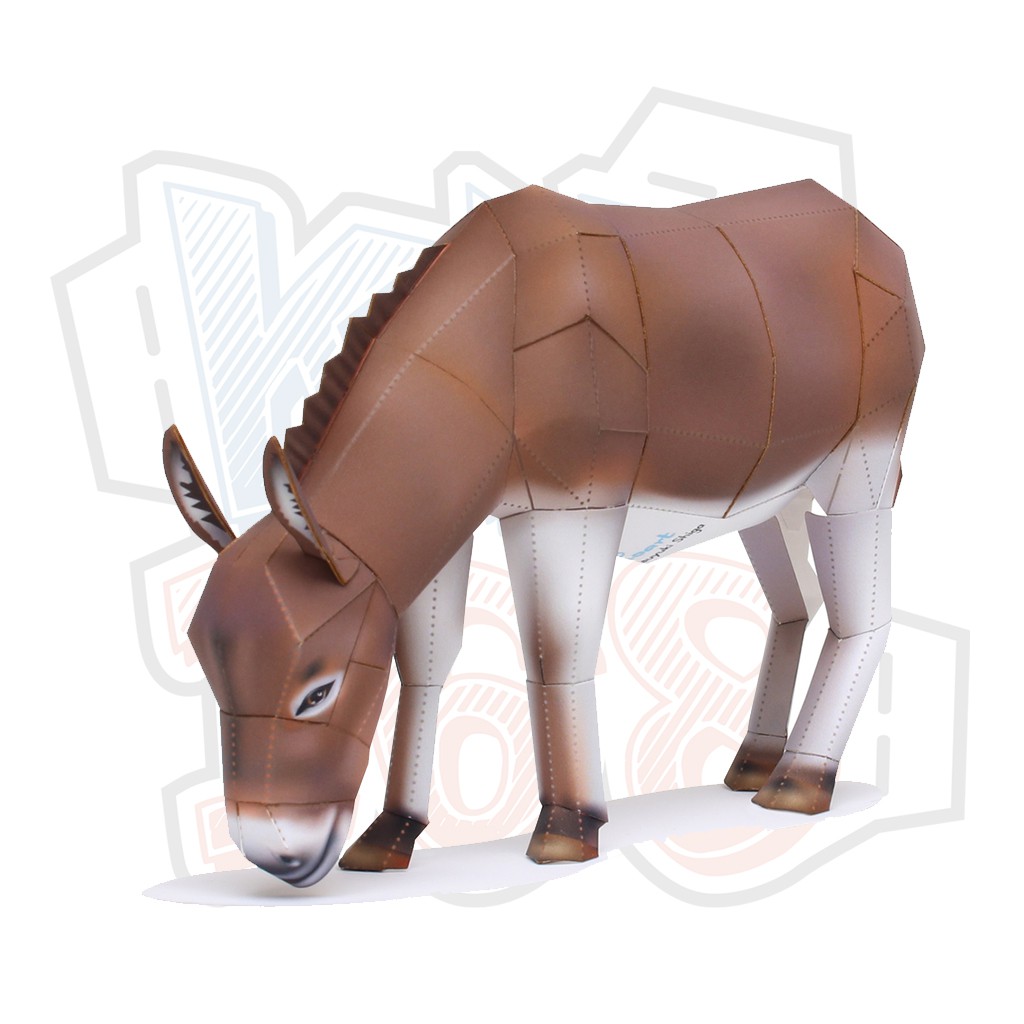 Donkey animal paper model | Shopee Philippines