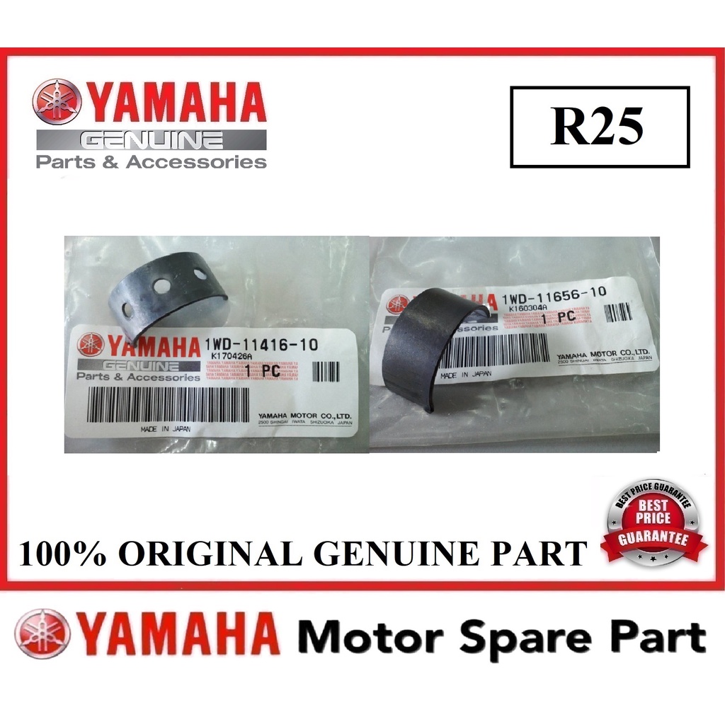 (100 ORIGINAL) YAMAHA R25 PLANE BEARING // R3 YZFR25 CON ROD SHIM