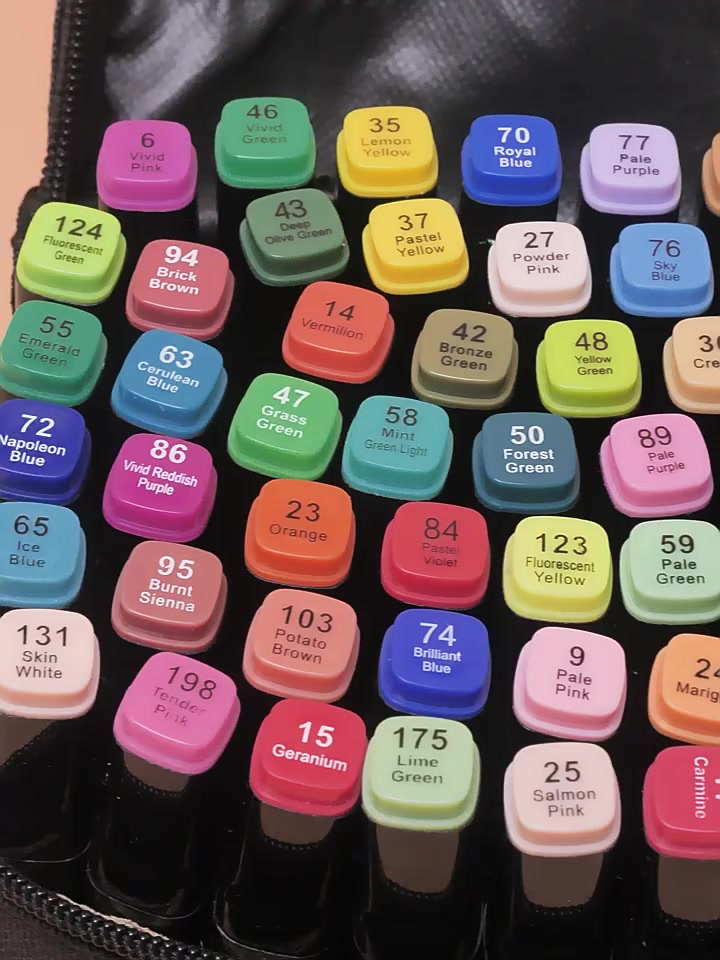 TOUCH MARKER Color Marker Set Coloring Materials Art Set Marker Set ...