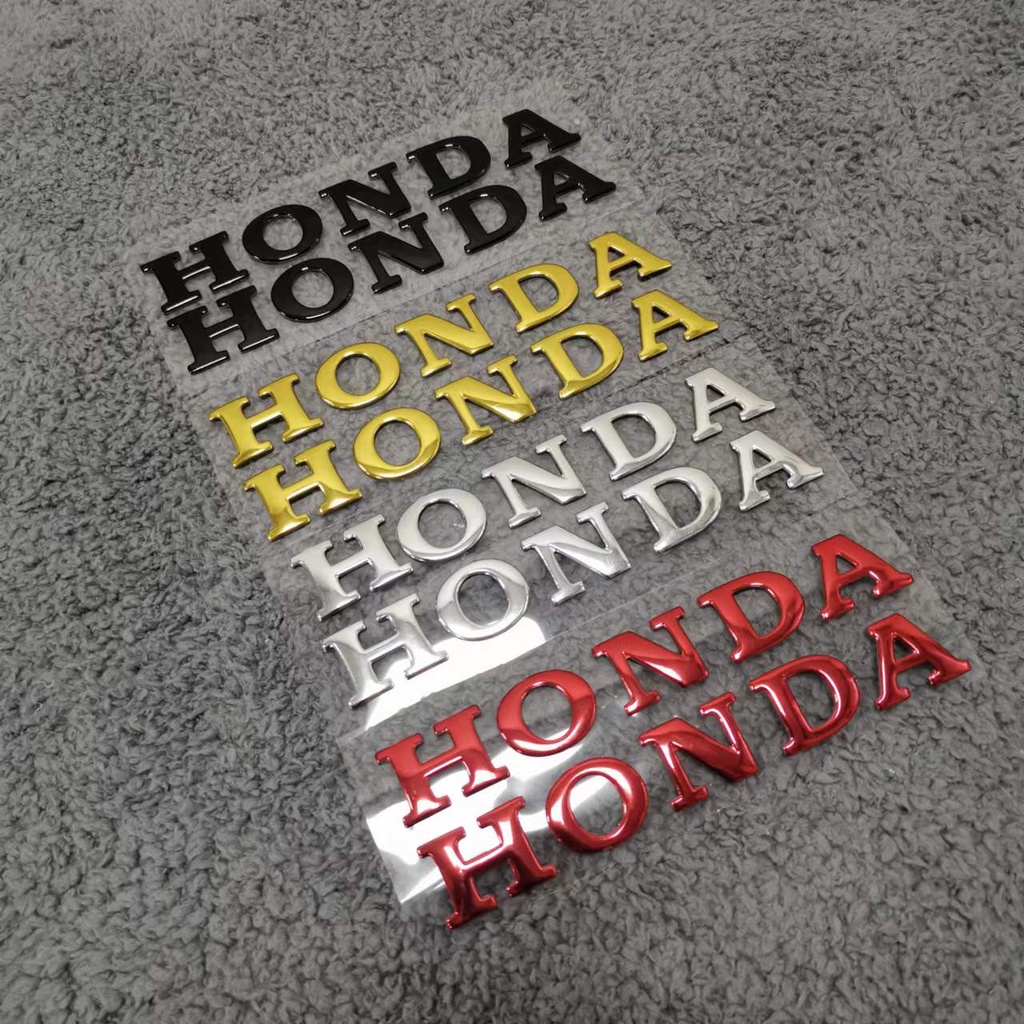 Honda Logo Emblem For Motorcycle 3D Soft Gel Decals Decoration | Shopee ...