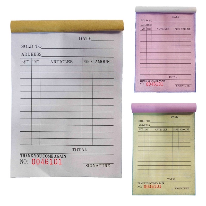 Small/ Large order delivery receipt carbonless copy | Shopee Philippines