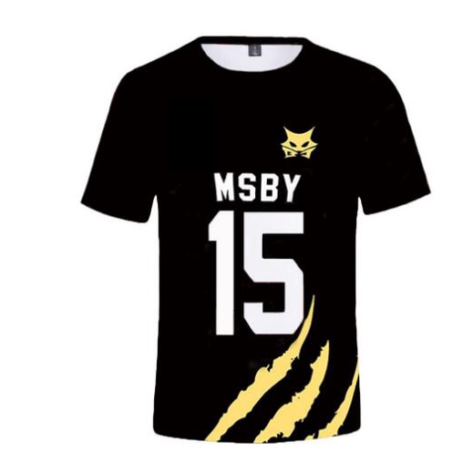 Haikyuu MSBY Black Jackals Jersey Hinata Meian Bokuto Miya Cosplay ...