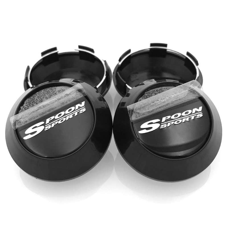 CarDIY 4PCS 68mm Spoon Sports Rim Cap Car Wheel Center Caps Cover ...
