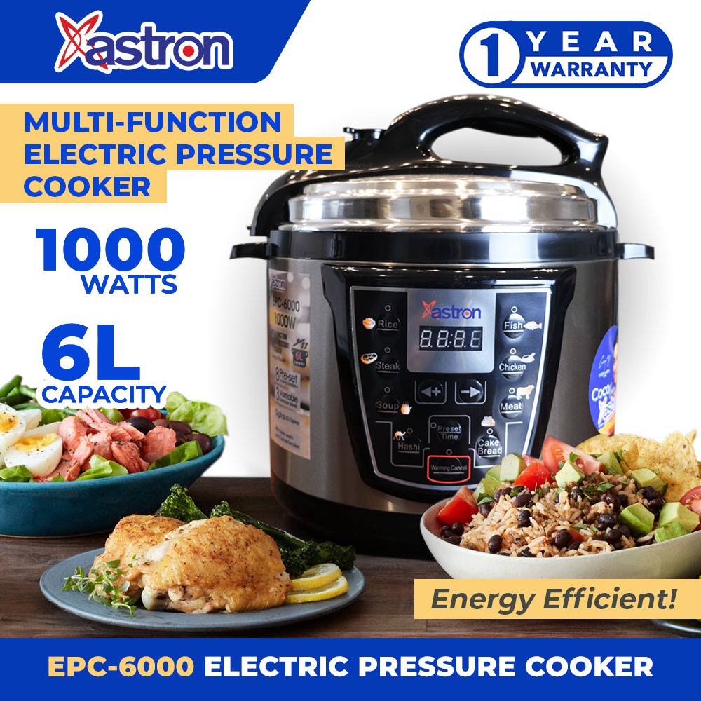 Astron EPC6000 Multifunction Electric Pressure Cooker Energy
