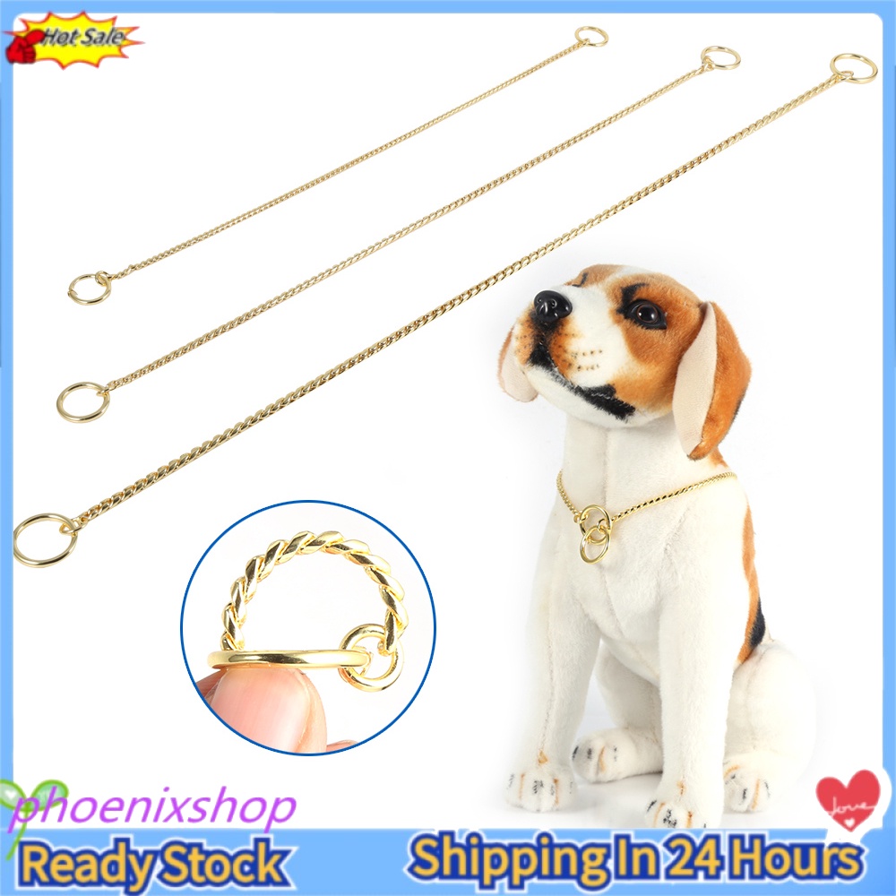 [Ready Stock] Snake Chain Dog Puppy Show Collars Decoration