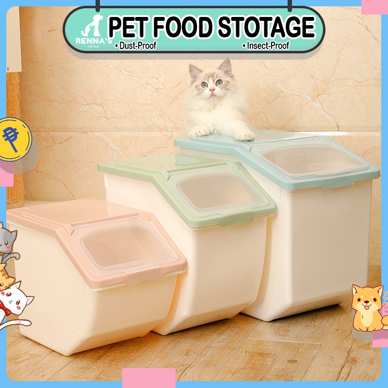 Renna's Air Tight Pet Food Storage Container Dog Food Container Cat