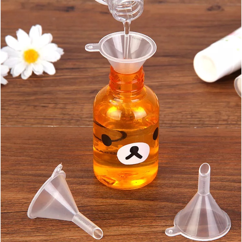 1pc Mini Plastic Funnel Embudo Transparent Funnel Small Mouth Liquid ...