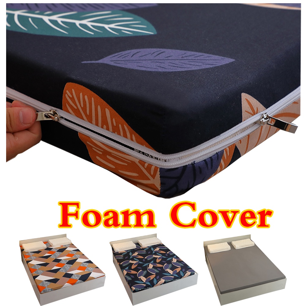 Uratex Foam Cover with Long Zipper 2 Sides For 4/6 inch Thick ...