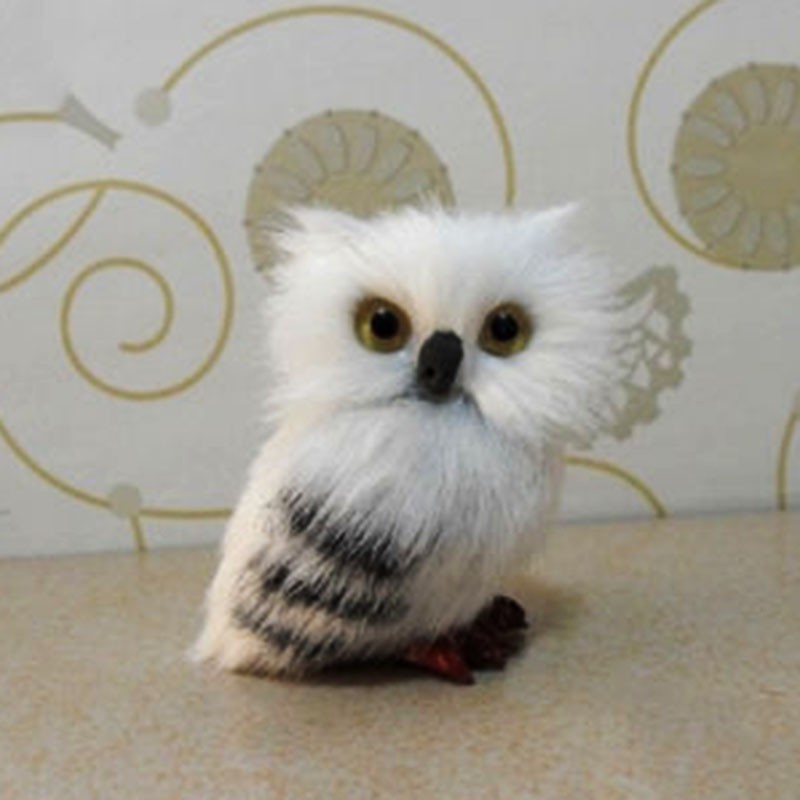 Mini Simulation Harry Potter Realistic Hedwig Owl Toy Model Christmas ...