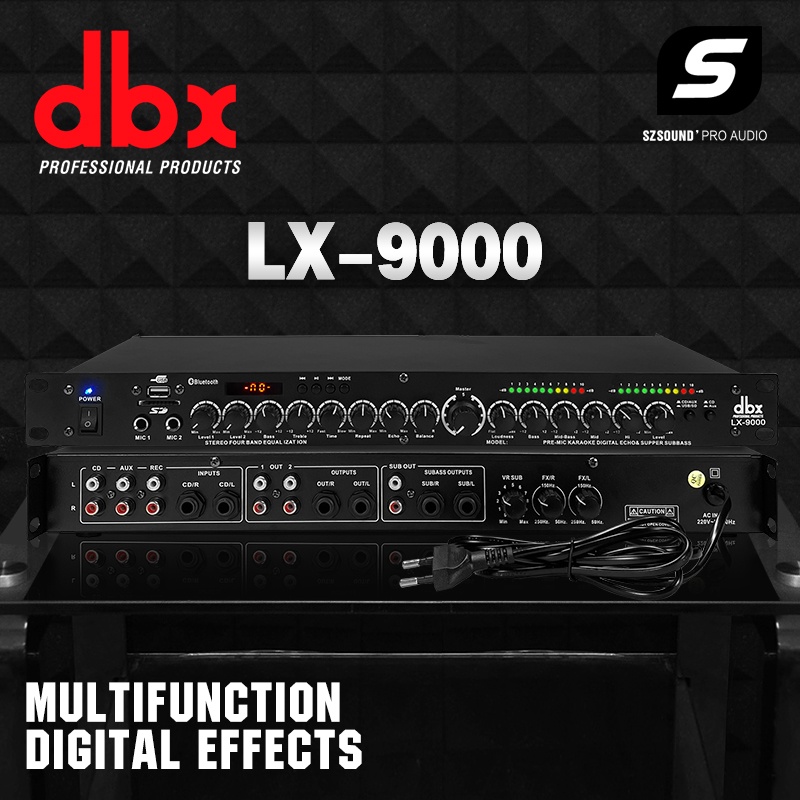 DBX LX9000 Professional audio vocal microphone effect Bluetooth dsp