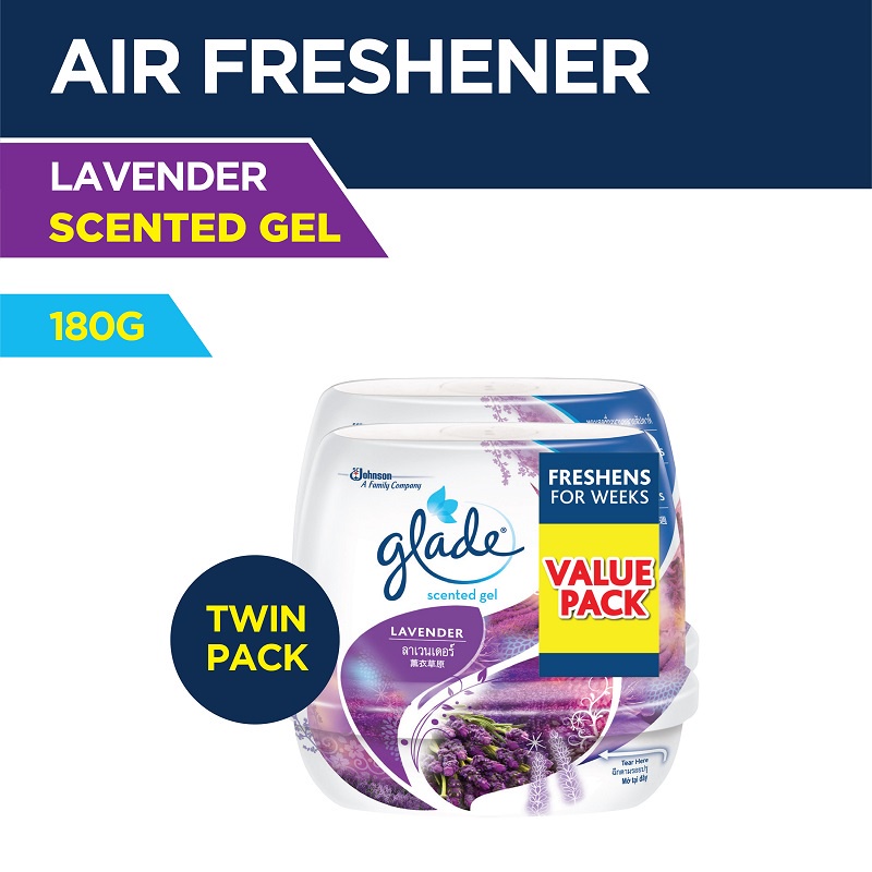 Glade Scented Gel Wild Lavender Twin 180g X 2 Shopee Philippines