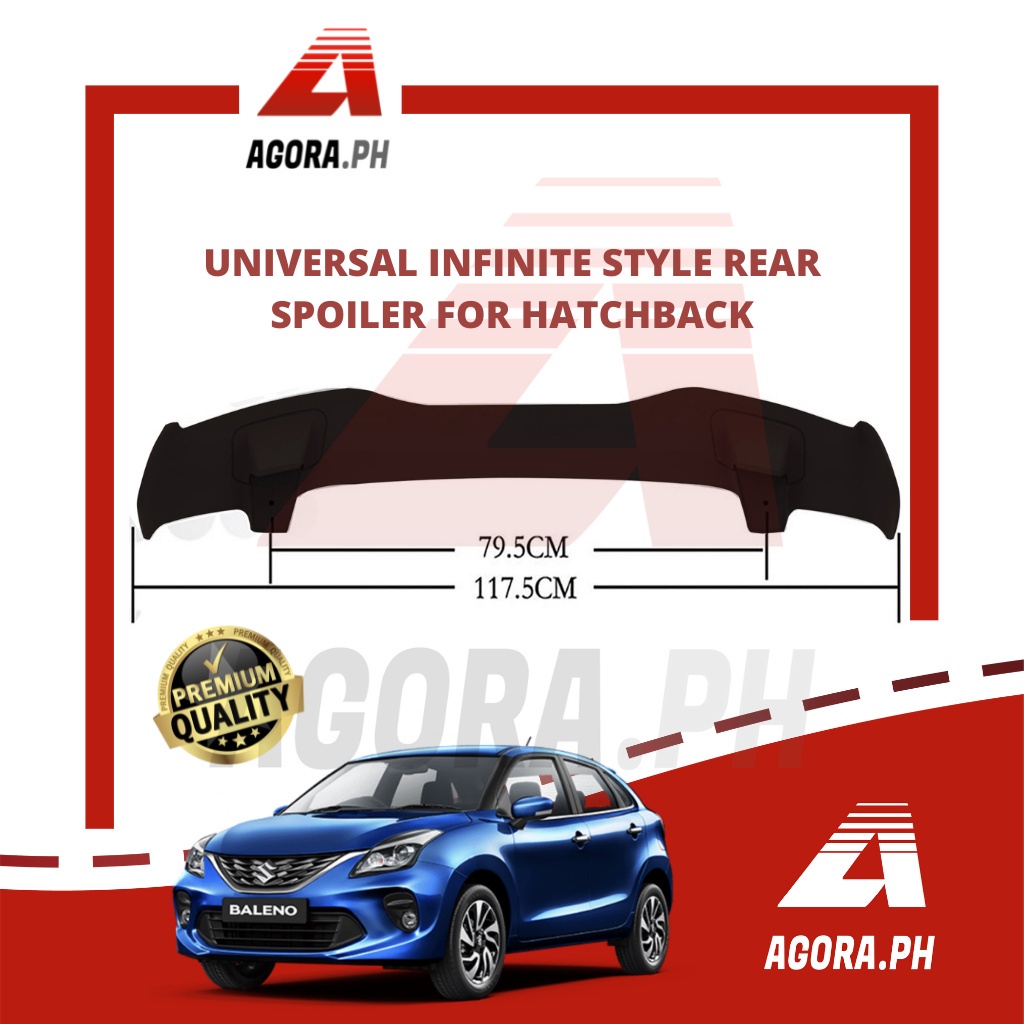 Universal Infinite Style Gen1 Rear Spoiler For All Hatchbacks Cars ...
