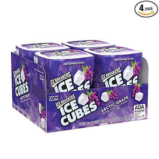 ICE BREAKERS ICE CUBES Sugar Free Xylitol Gum, (Pack of 4) Shopee