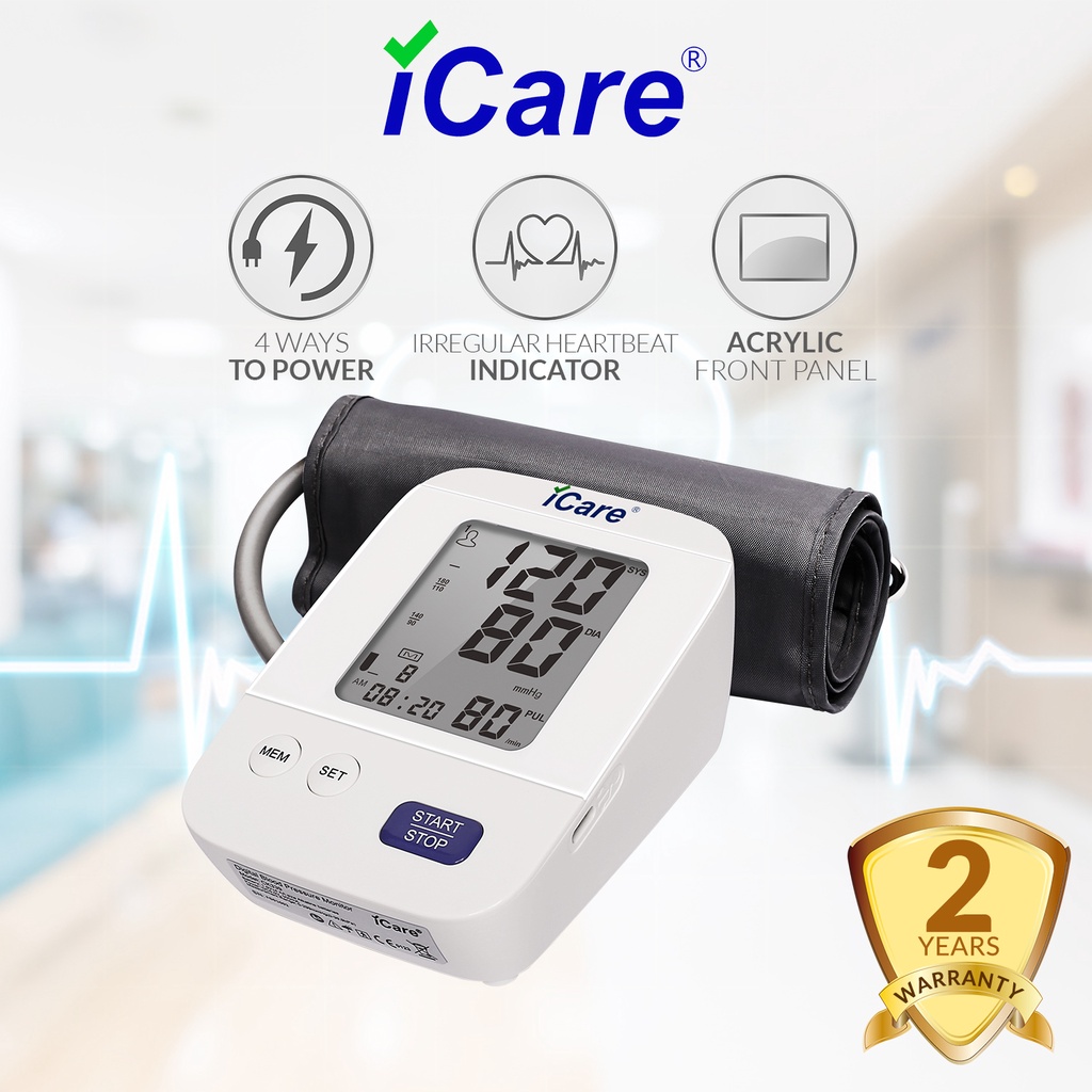 iCare® CK339 Automatic Blood Pressure Monitor with Acrylic Front Panel
