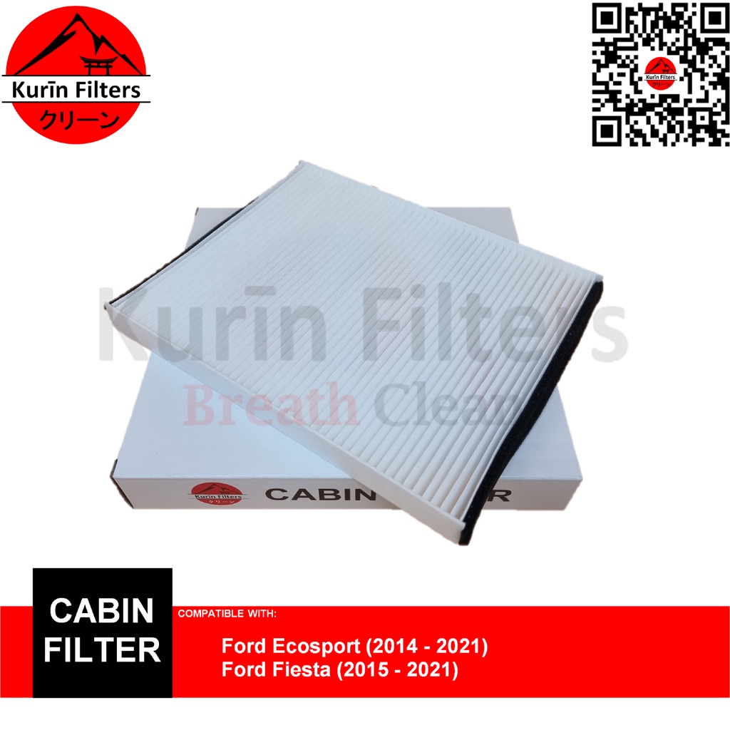 KURIN AC Cabin Filter for Ford Ecosport (2014 2021), Ford Fiesta