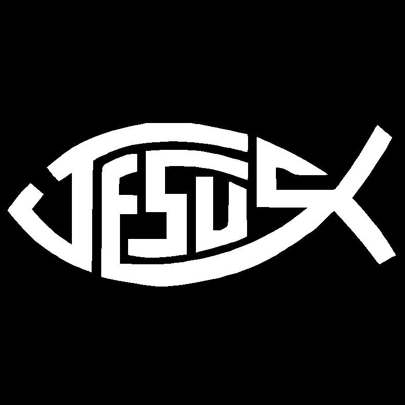 Jesus Fish Vinyl Decal Car Truck Window Sticker Christian God Faith ...