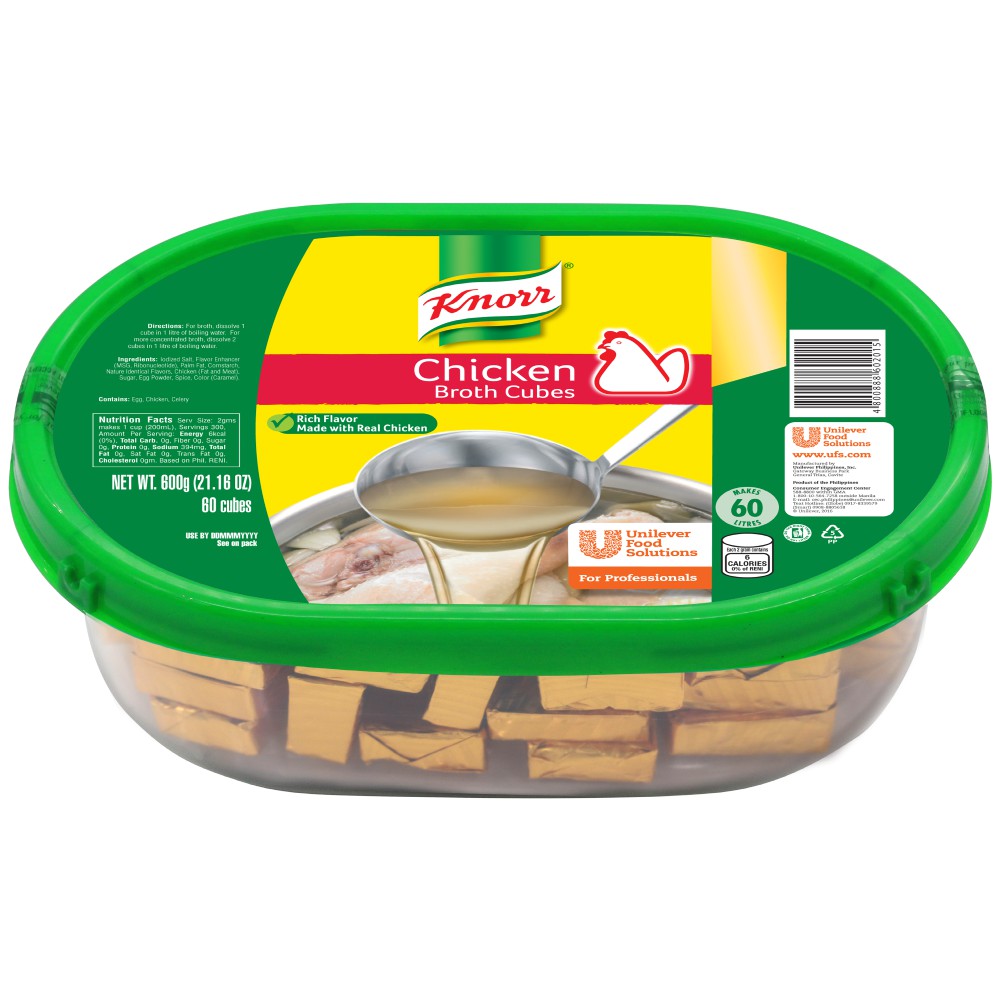 Knorr Chicken Cubes Professional Pack 600g Shopee Philippines