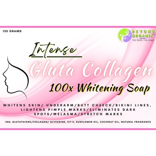 Intense Gluta Collagen 100x Whitening soap (Skin whitening soap, Dark ...