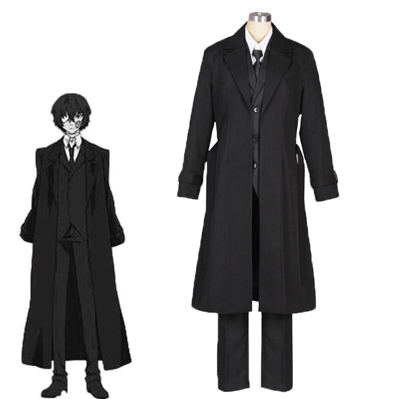 Anime Bungou Stray Dogs Cosplay Costumes Nakahara Chuya Uniform Costume ...