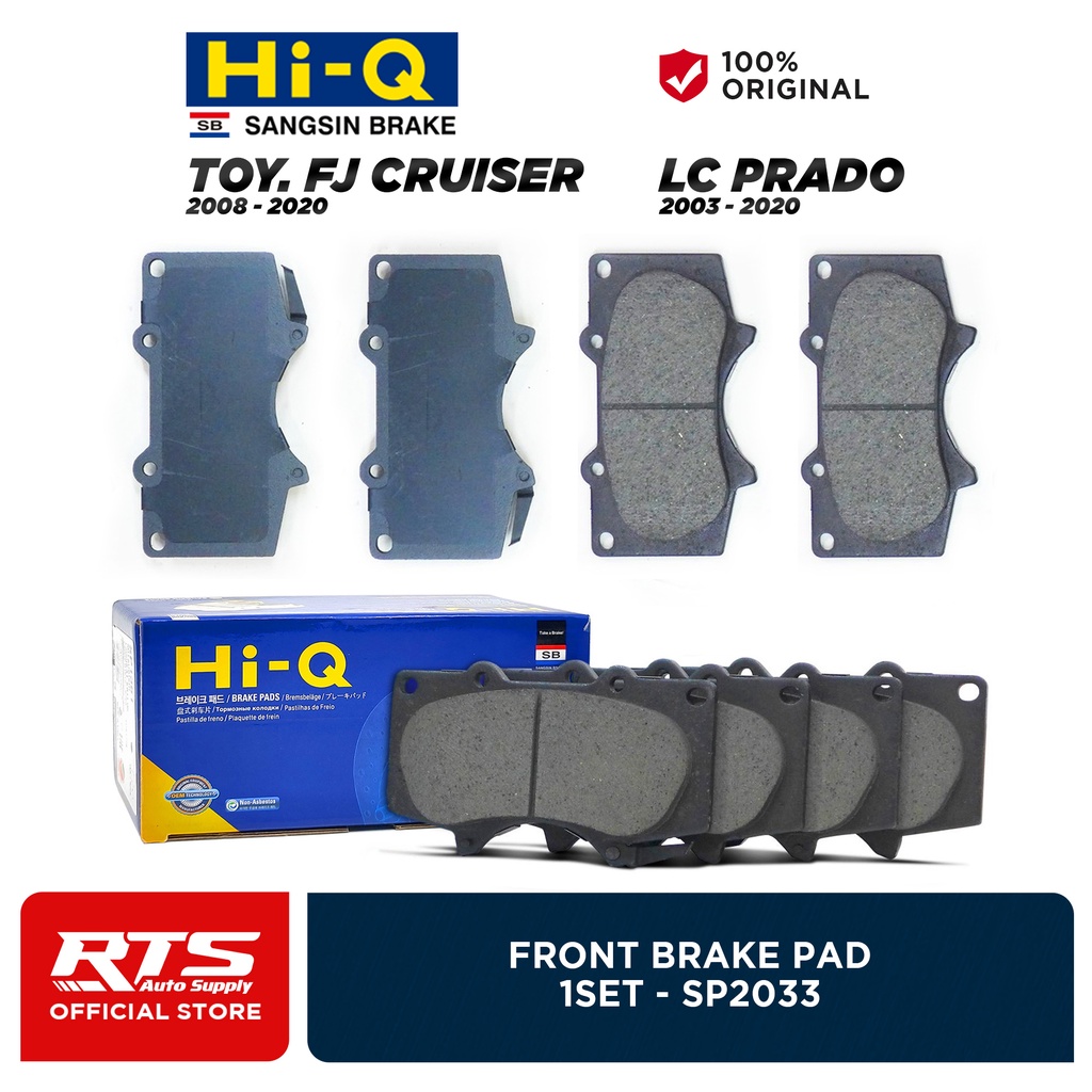Ceramic Brake Pads Set D1303 D1304 For Toyota Land Cruiser, Sequoia, Tundra, Lexus LX570