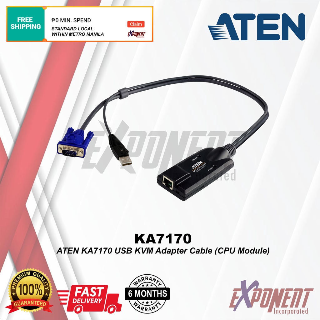 KA7170 - ATEN KA7170 USB KVM Adapter Cable (CPU Module) | Shopee ...