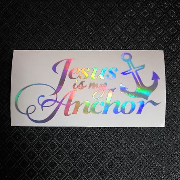 Jesus Is My Anchor Decal Sticker For Cars Motorcycles Laptops Etc