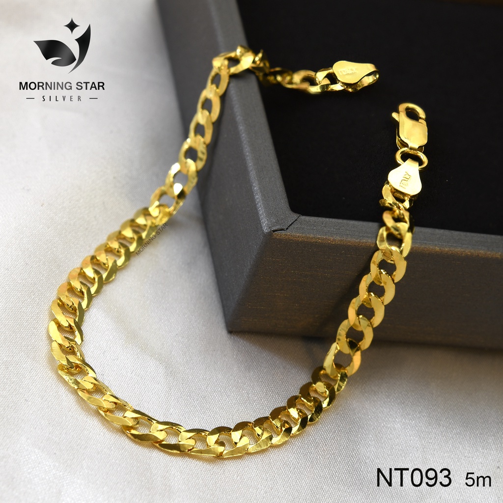 Flash sale Genuine Silver COATED Gold Bracelet Fashion Gold plated Women Ladies Bracelets Anklet Shopee Philippines