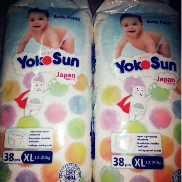 Compo 19 Pairs Of Yokosun Pants Diapers size XL For Babies From 1220kg