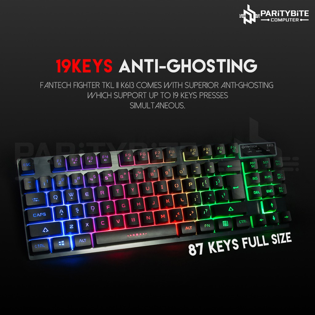 Fantech K613 Fighter TKL II Tournament Edition Gaming Keyboard NO