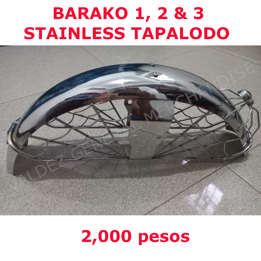 Kawasaki Barako 1,2 & 3, New Stainless Front Fender, Tapalodo Harap ...