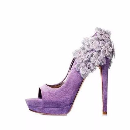 Purple sandals for debut hot sale