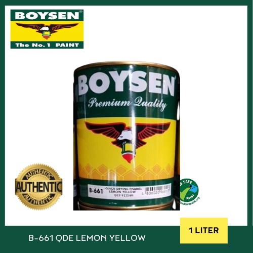 BOYSEN QDE LEMON YELLOW 1LITER | Shopee Philippines