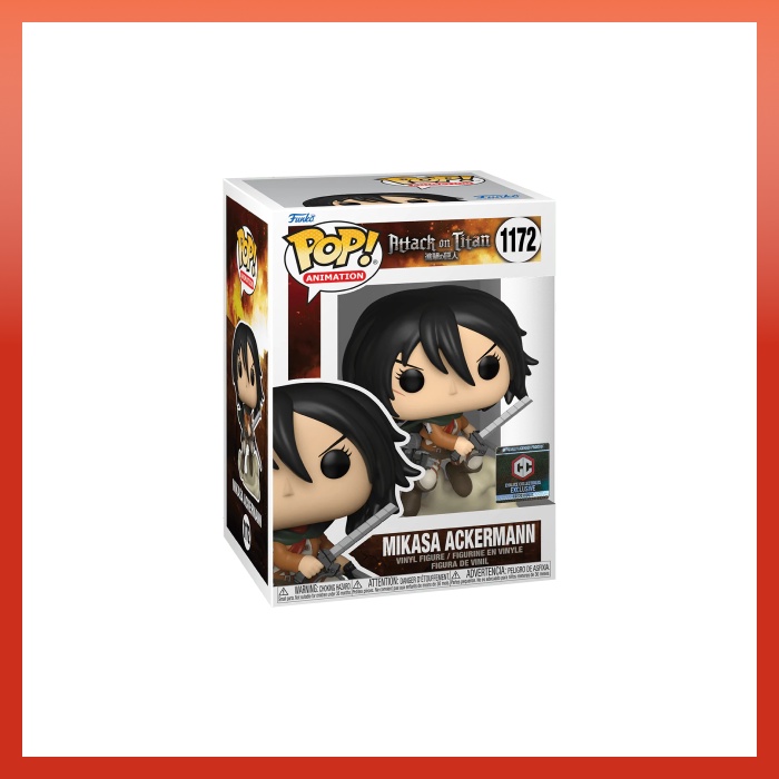 Signed purchases Mikasa Ackermann 1172 Chalice Funko Pop