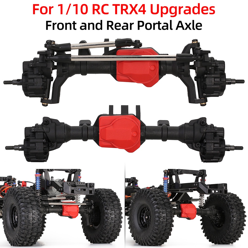 RC Portal Axles 1/10 Front and Rear axle with T-lock Differential for ...