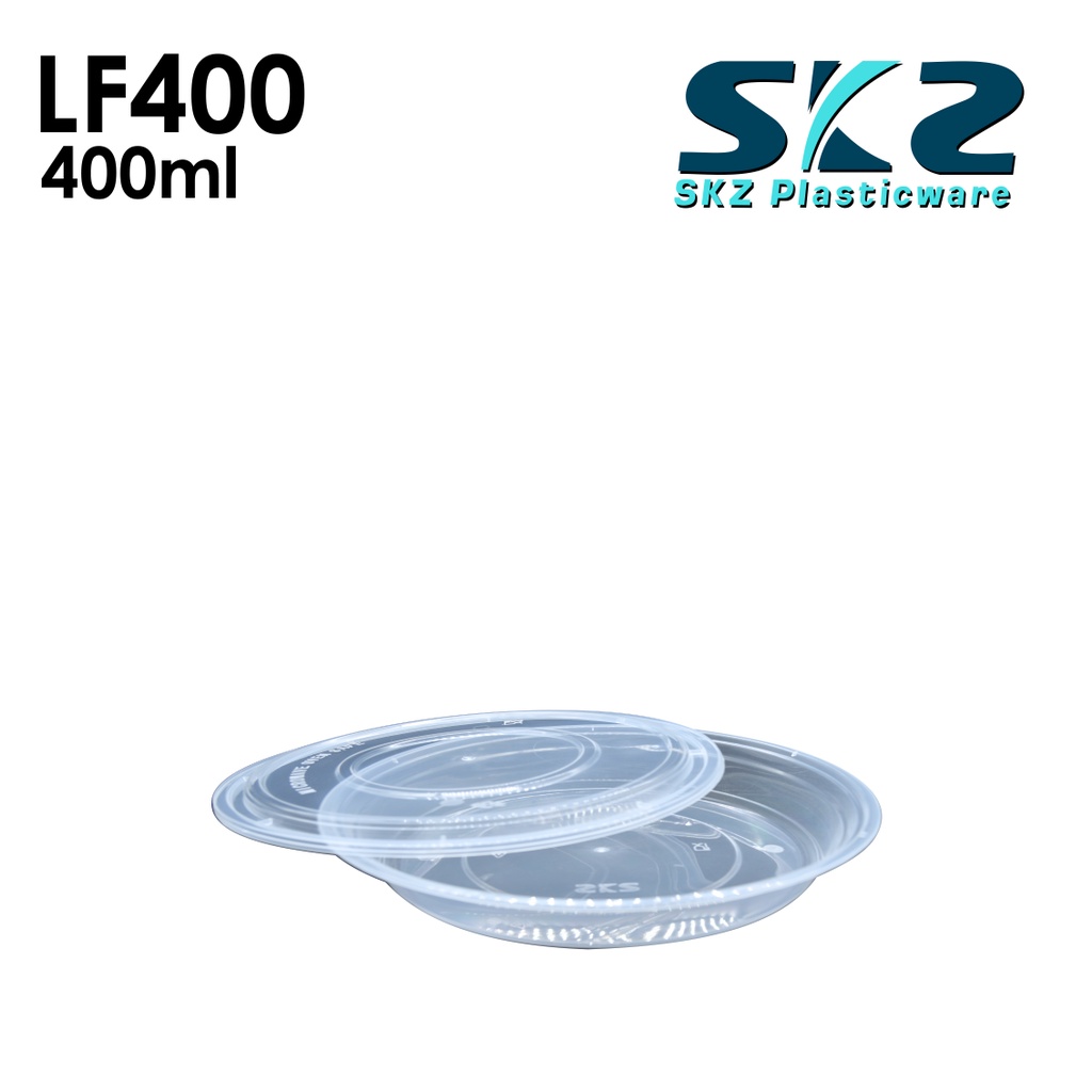 SKZ CLEAR OVAL CONTAINER SERIES LF500 400ml ENVIRONMENTAL FRIENDLY ...
