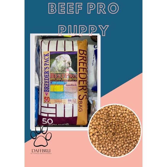 Beef pro puppy 1 best sale sack price