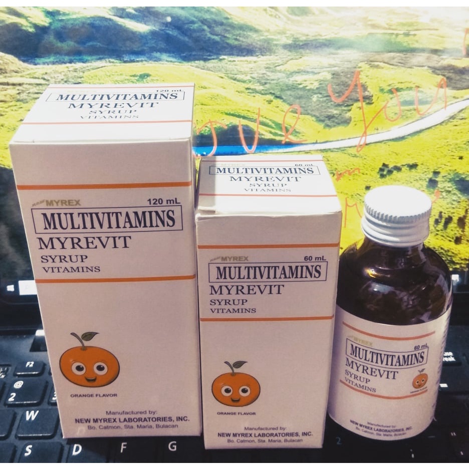 MYREVIT Multivitamins Orange Flavor 60mL / 120ml syrup for kids