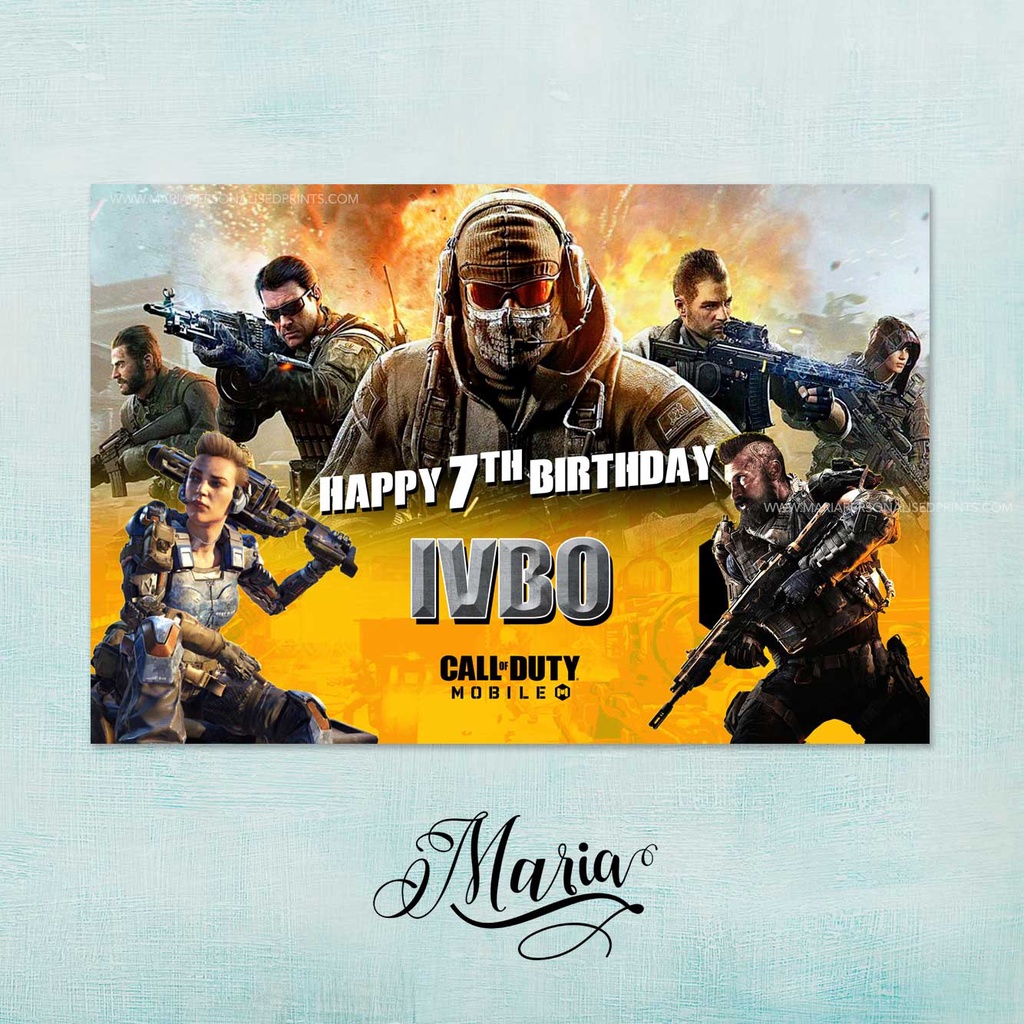 Call of Duty Birthday Banner | Shopee Philippines