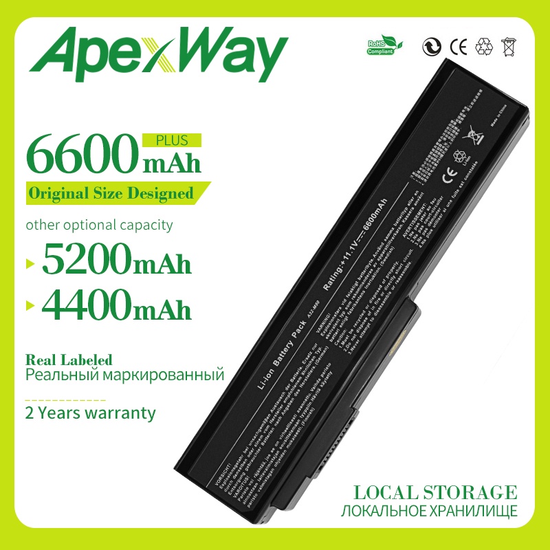 Batteria per Asus N61JQ-JX021X N61JQ-JX021V N61Jq N61Ja N61JvN61VF 4400mAh 11,1V