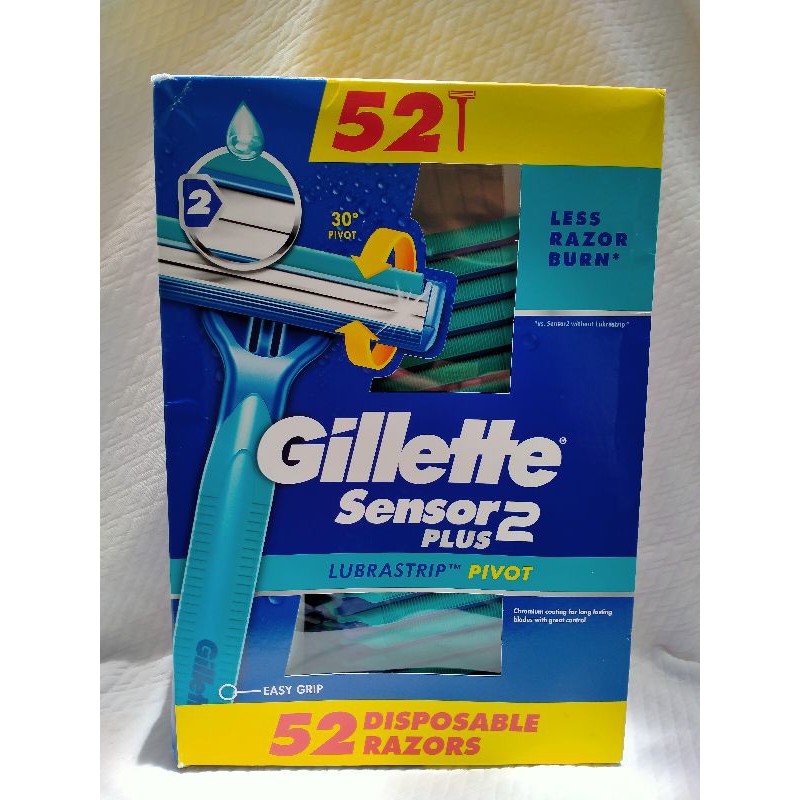 ‼️CLEARANCE SALE‼️ Gillette Sensor 2plus, 52 disposable razors ...