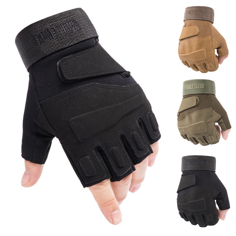 Half finger on sale motorcycle gloves