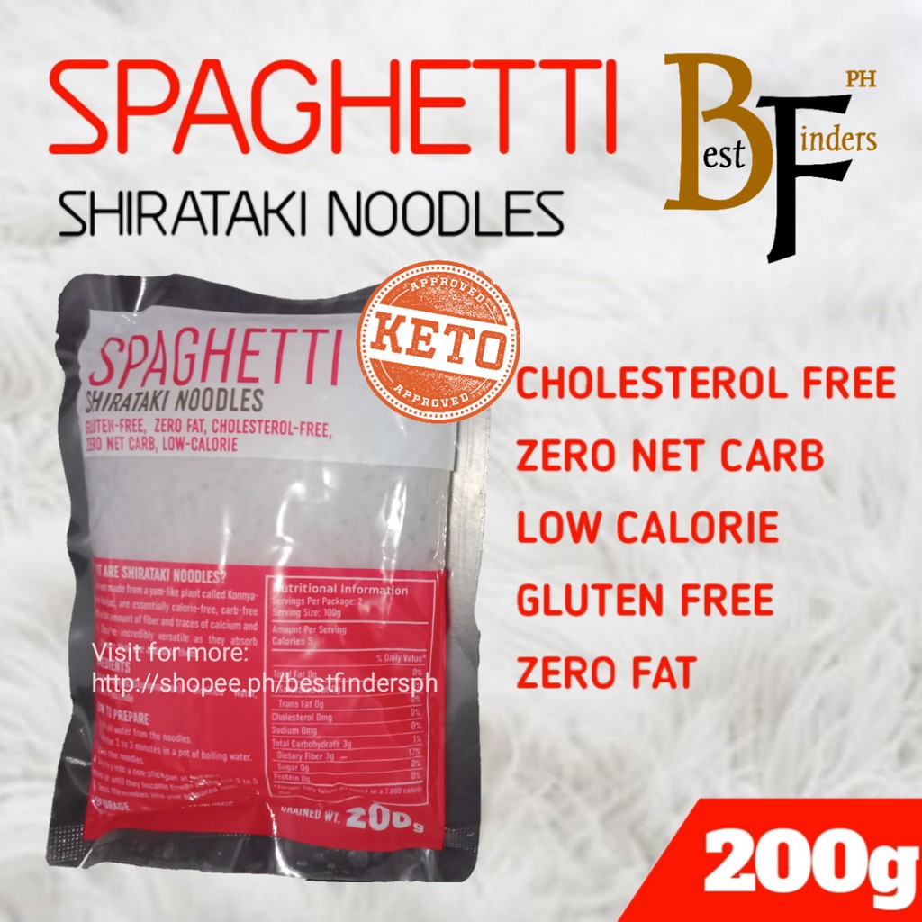 Shirataki Rice and Shirataki Spaghetti (Keto Approved/Lowcarb/Gluten