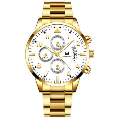 Wrist Watch Shaarms Watch Gold SHAARMS Men's Luxury 6-in-1 Gift