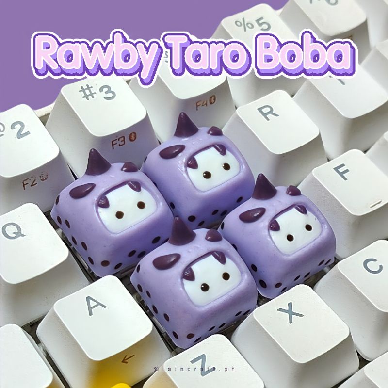 RAWBY Taro Boba Artisan Keycap for Mechanical Keyboards | Shopee ...