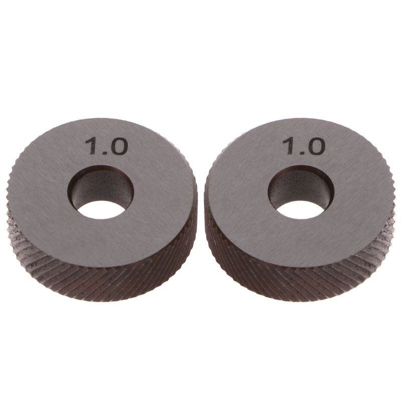 AOT.2pcs Diagonal Linear Knurl Wheels Knurling Knurler Tool 1.0/1.2/1.8 ...