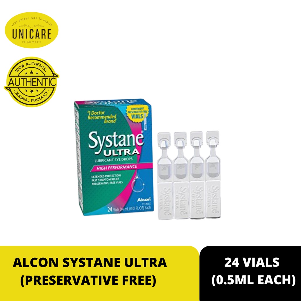 ALCON SYSTANE ULTRA 24 VIALS X 0.5ML (PRESERVATIVE FREE) | Shopee ...