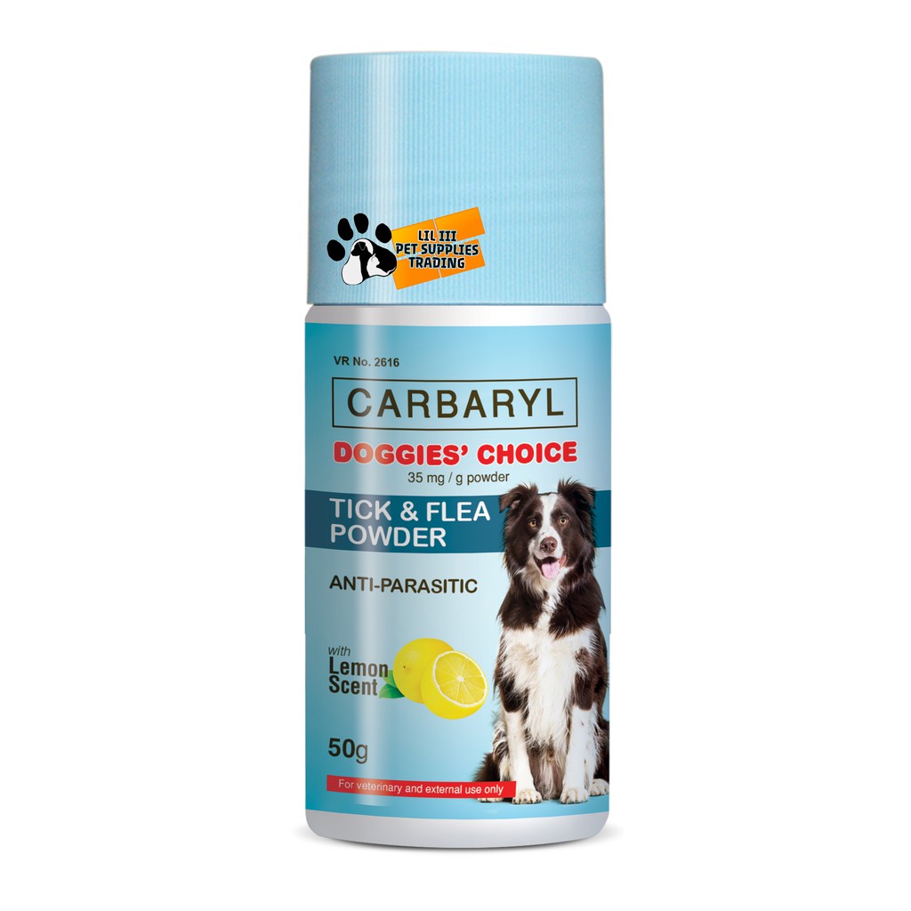 Carbaryl Doggies Choice Tick Flea Powder for dog cats 50g