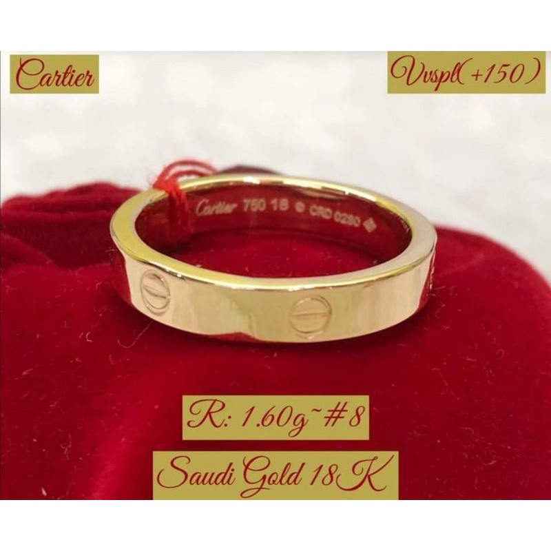 COD/18K/GOLD/SAUDI GOLD/PAWNABLE/COUPLE RING | Shopee Philippines