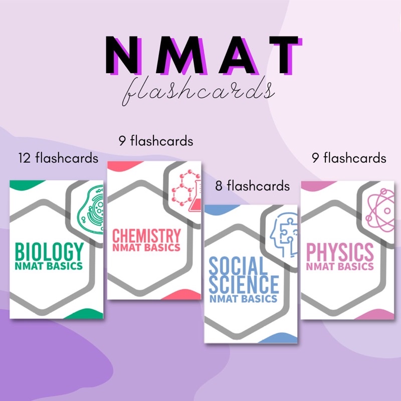 NMAT basics bundle - biology, social science, chemistry, physics ...